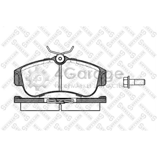 STELLOX 331000SX Комплект тормозных колодок дисковый тормоз