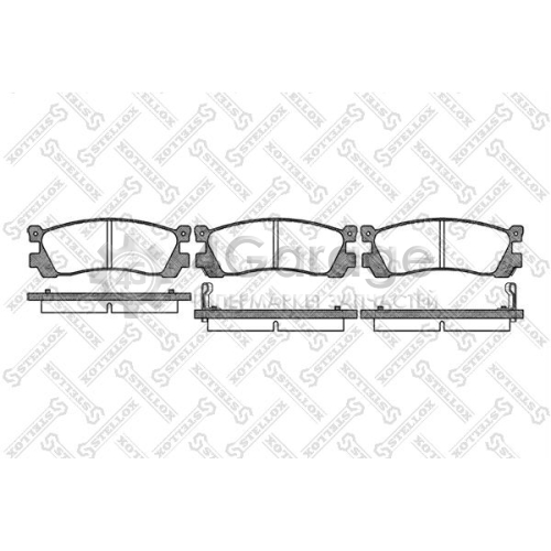 STELLOX 410012SX Комплект тормозных колодок дисковый тормоз