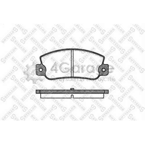 STELLOX 036030SX Комплект тормозных колодок дисковый тормоз