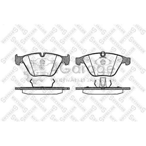 STELLOX 868000BSX Комплект тормозных колодок дисковый тормоз