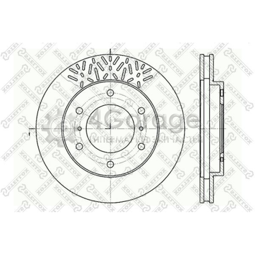 STELLOX 60203033VSX Тормозной диск