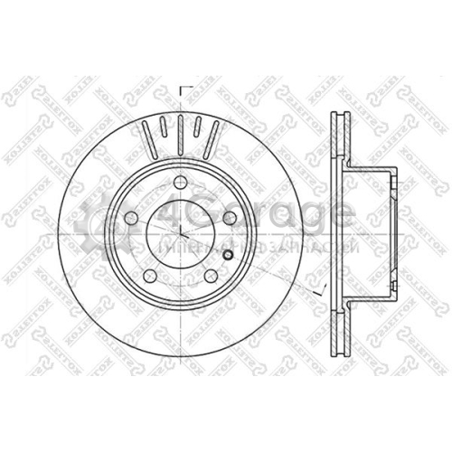 STELLOX 60201513VSX Тормозной диск