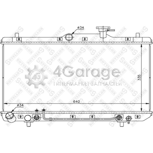 STELLOX 1025162SX Радиатор охлаждение двигателя