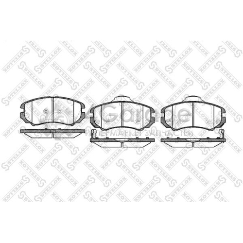 STELLOX 964002BSX Комплект тормозных колодок дисковый тормоз