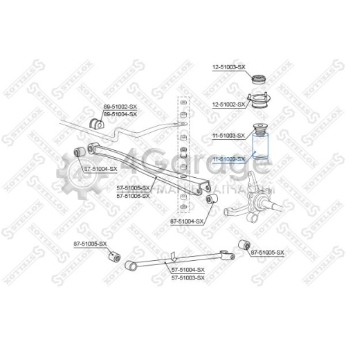 STELLOX 1151002SX Защитный колпак / пыльник амортизатор