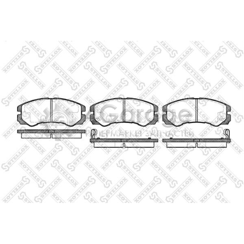 STELLOX 436002BSX Комплект тормозных колодок дисковый тормоз