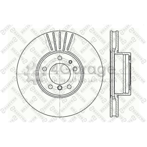 STELLOX 60201532VSX Тормозной диск