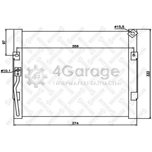 STELLOX 1045654SX Конденсатор кондиционер