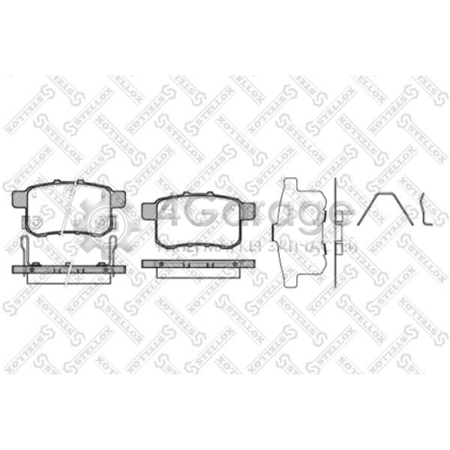 STELLOX 1002000SX Комплект тормозных колодок дисковый тормоз