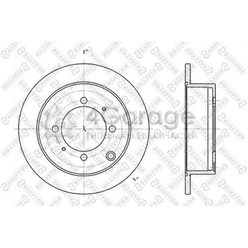 STELLOX 60203024SX Тормозной диск