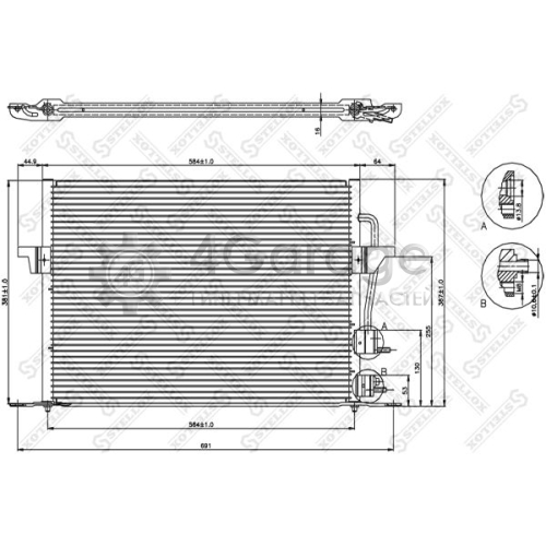 STELLOX 1045010SX Конденсатор кондиционер