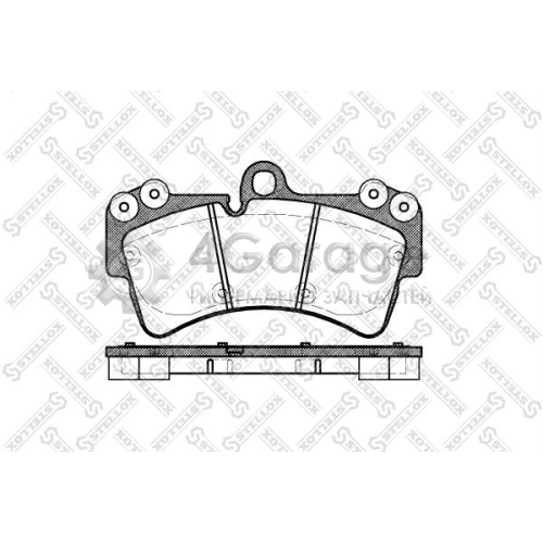 STELLOX 1006000BSX Комплект тормозных колодок дисковый тормоз