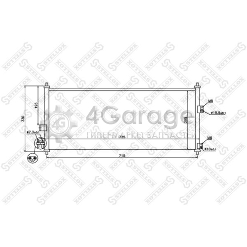 STELLOX 1045032SX Конденсатор кондиционер