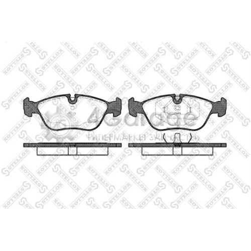 STELLOX 457000BSX Комплект тормозных колодок дисковый тормоз