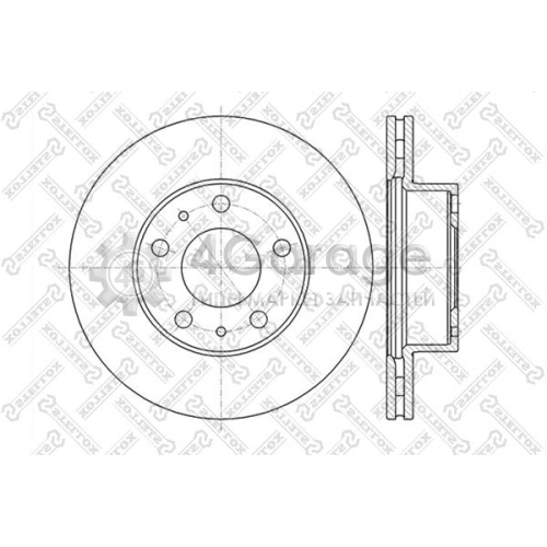 STELLOX 60209945VSX Тормозной диск