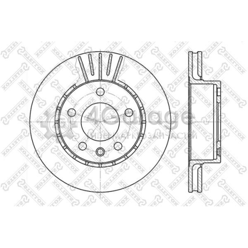 STELLOX 60203611VSX Тормозной диск