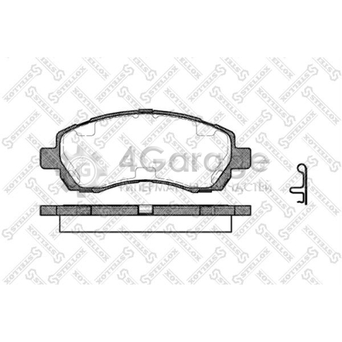 STELLOX 658002BSX Комплект тормозных колодок дисковый тормоз