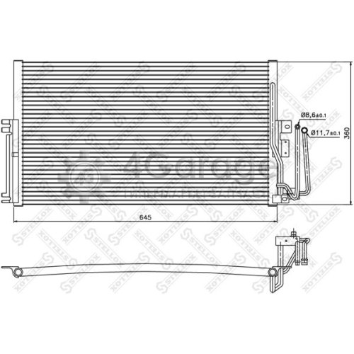 STELLOX 1045008SX Конденсатор кондиционер