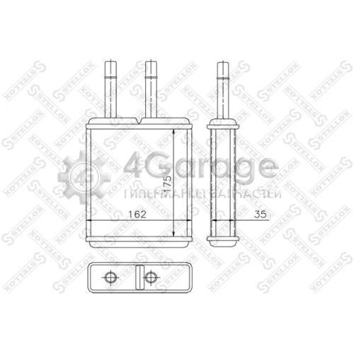 STELLOX 1035169SX Теплообменник отопление салона