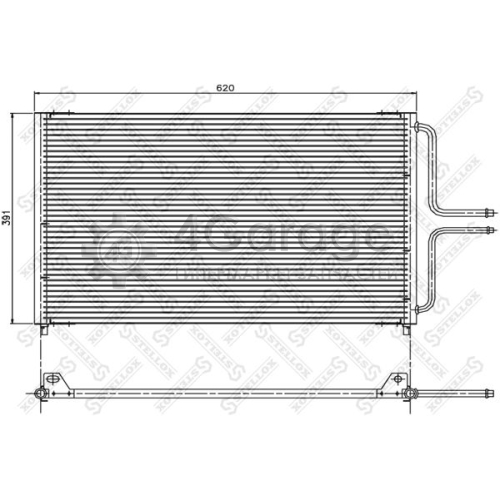 STELLOX 1045200SX Конденсатор кондиционер