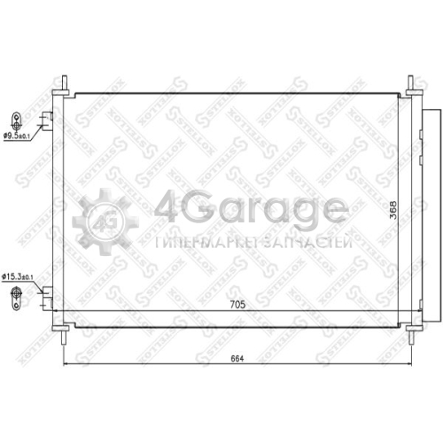 STELLOX 1045171SX Конденсатор кондиционер