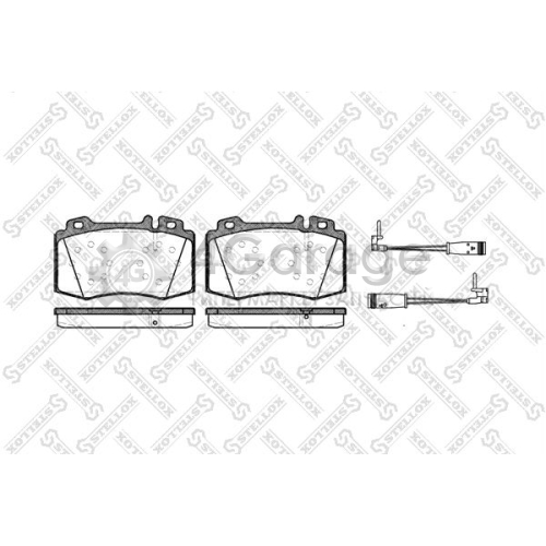 STELLOX 780002BSX Комплект тормозных колодок дисковый тормоз