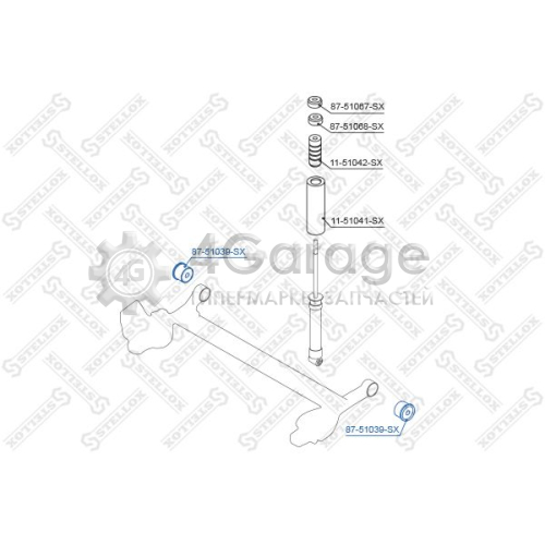 STELLOX 8751039SX Подвеска рычаг независимой подвески колеса