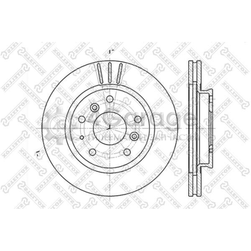 STELLOX 60203220VSX Тормозной диск