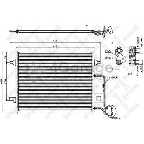 STELLOX 1045025SX Конденсатор кондиционер