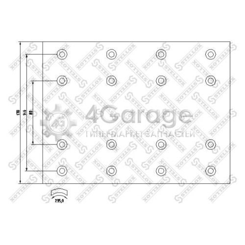 STELLOX 8501086SX Комплект тормозных башмаков барабанные тормоза