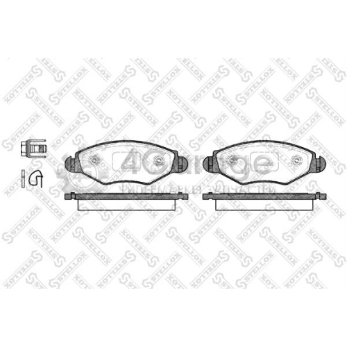 STELLOX 654020BSX Комплект тормозных колодок дисковый тормоз