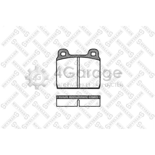 STELLOX 013020SX Комплект тормозных колодок дисковый тормоз