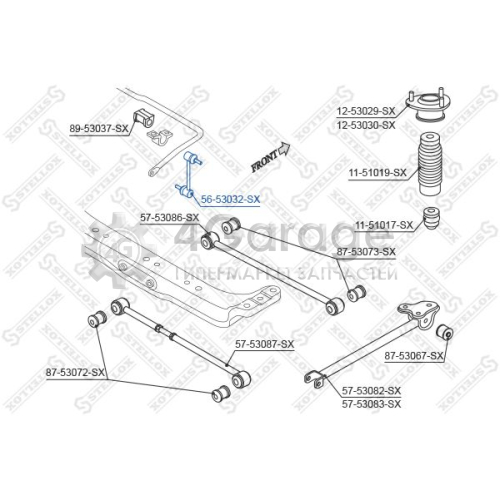 STELLOX 5653032SX Тяга / стойка стабилизатор