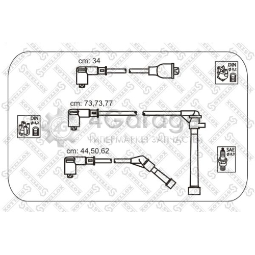 STELLOX 1038266SX Комплект проводов зажигания