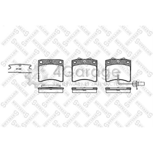 STELLOX 396011SX Комплект тормозных колодок дисковый тормоз