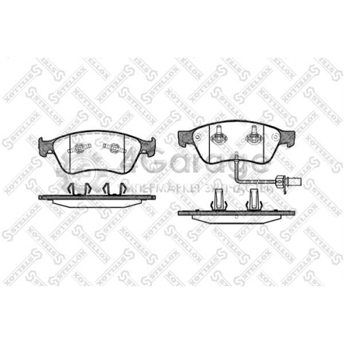 STELLOX 1067002SX Комплект тормозных колодок дисковый тормоз