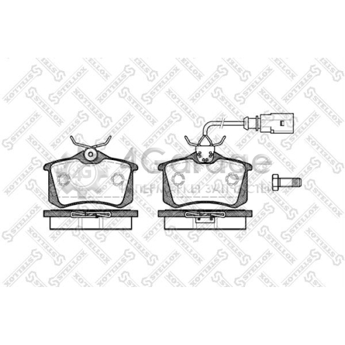 STELLOX 274051BSX Комплект тормозных колодок дисковый тормоз