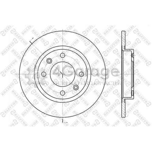 STELLOX 60203716SX Тормозной диск