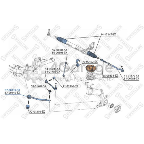STELLOX 5700139SX Рычаг независимой подвески колеса подвеска колеса