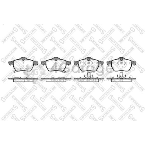 STELLOX 401032SX Комплект тормозных колодок дисковый тормоз