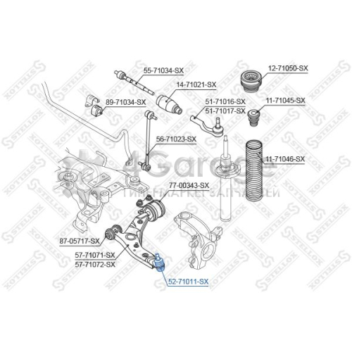 STELLOX 5271011SX Шарнир независимой подвески / поворотного рычага