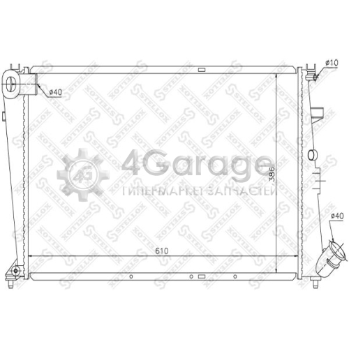 STELLOX 1025651SX Радиатор охлаждение двигателя