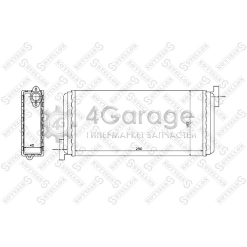 STELLOX 1035049SX Теплообменник отопление салона