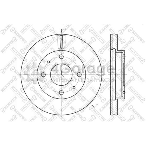 STELLOX 60203403VSX Тормозной диск