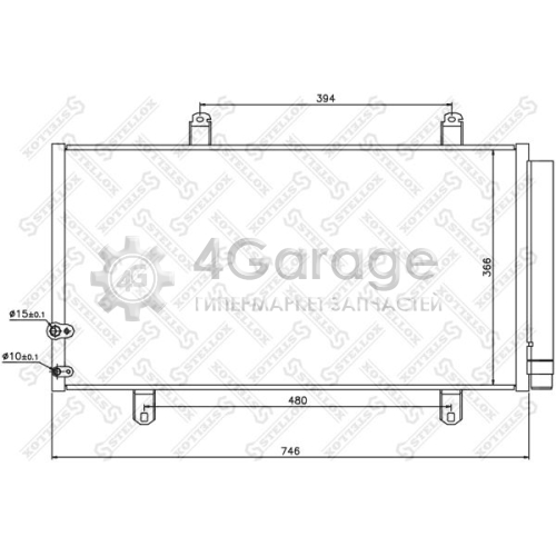 STELLOX 1045719SX Конденсатор кондиционер