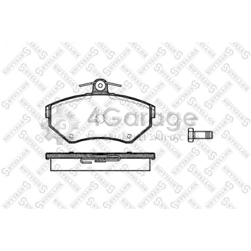 STELLOX 642010BSX Комплект тормозных колодок дисковый тормоз