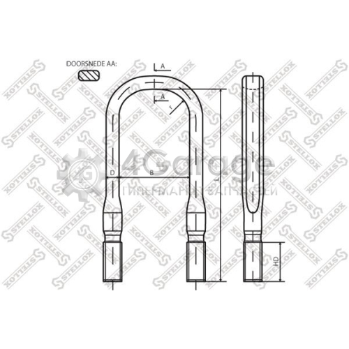 STELLOX 8464253SX Стремянка рессоры