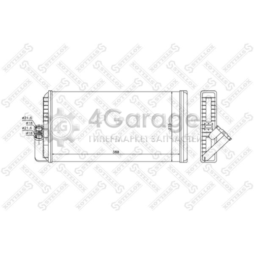 STELLOX 1035234SX Теплообменник отопление салона