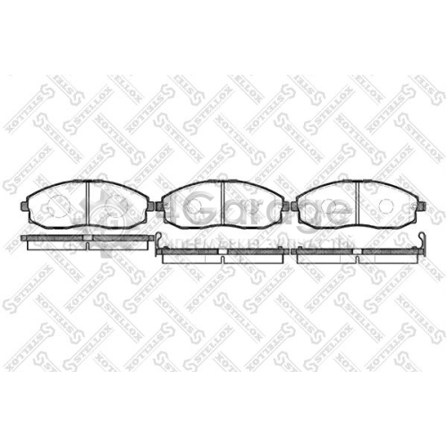 STELLOX 714002SX Комплект тормозных колодок дисковый тормоз