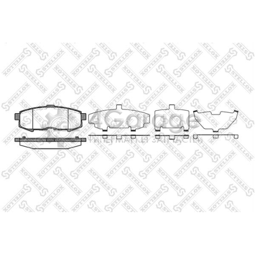 STELLOX 1171000SX Комплект тормозных колодок дисковый тормоз